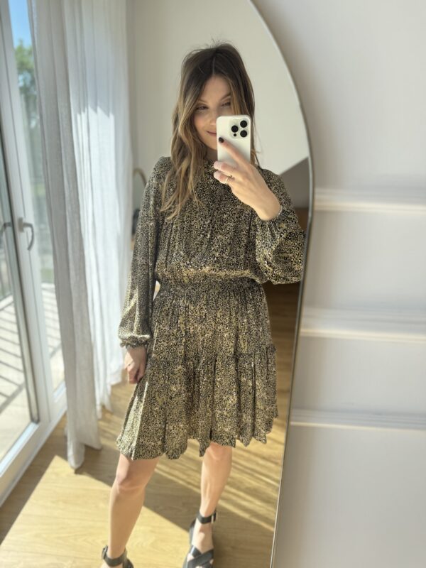Sukienka panterka khaki 36